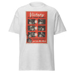 Unisex black t-shirt featuring vintage War Work poster artwork printed across the front