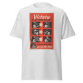 Unisex heather gray t-shirt featuring vintage War Work poster artwork printed across the front