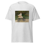 Unisex t-shirt featuring Claude Monet 'Jean Monet' artwork, shown in Ash, front view, sizes S–5XL