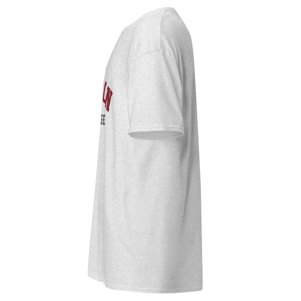Unisex classic tee featuring Boston College name and branding in maroon and gold