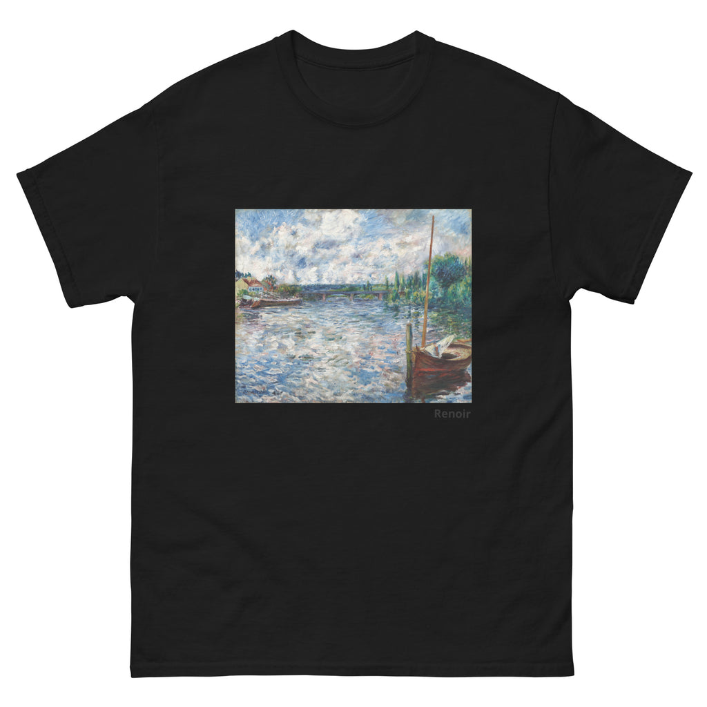 Unisex classic tee featuring Renoir's impressionist river scene The Seine at Chatou