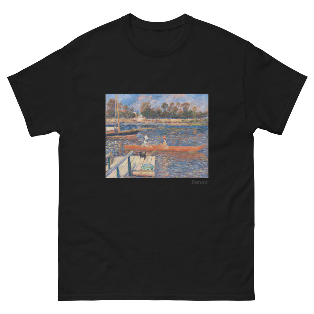 Unisex classic tee featuring Renoir's impressionist river scene The Seine at Argenteuil