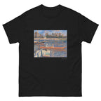 Unisex classic tee featuring Renoir's impressionist river scene The Seine at Argenteuil