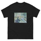 Unisex classic tee featuring Renoir's impressionist painting The Rowers on the water
