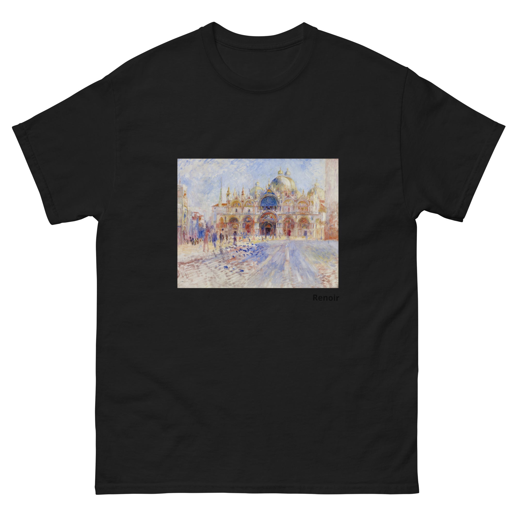 Unisex classic tee featuring Renoir's impressionist view of Piazza San Marco in Venice