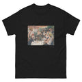 Unisex classic tee featuring Renoir's Luncheon of the Boating Party with lively outdoor gathering