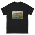 Unisex classic tee featuring Renoir's impressionist meadow painting La Prairie