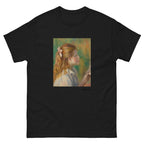 Unisex classic tee featuring Renoir's impressionist reading scene painting La Lecture