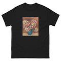 Unisex classic tee featuring Renoir's impressionist still life of flowers in a green vase