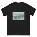 Unisex classic tee featuring Monet's 1901 impressionist painting of Waterloo Bridge in London