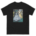 Unisex classic tee featuring Manet's impressionist painting of elegantly dressed women at the races