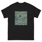 Unisex classic tee featuring Manet's dramatic painting of Rochefort's daring sea escape
