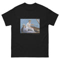 Unisex classic tee featuring Manet's impressionist painting of a man boating on the water