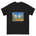 Unisex classic tee featuring Van Gogh's post-impressionist painting of white roses in bloom