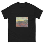 Unisex classic tee featuring Van Gogh's post-impressionist painting of an olive grove in Provence