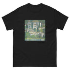 Unisex classic tee featuring Klimt's impressionist painting of a church in Cassone by the lake