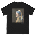 Unisex classic tee featuring Vermeer's iconic portrait Girl with a Pearl Earring