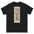 Unisex classic tee featuring Mucha's Art Nouveau theatre poster for Tosca with Sarah Bernhardt