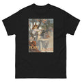 Unisex classic tee featuring Mucha's Art Nouveau Le Figaro newspaper illustrated cover poster