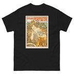 Unisex classic tee featuring Mucha's Art Nouveau Cycles Perfecta bicycle advertising poster