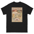 Unisex classic tee featuring Mucha's Art Nouveau Biscuits Lefèvre-Utile biscuit advertising poster