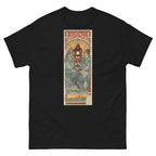 Unisex classic tee featuring Mucha's Art Nouveau Bénédictine liqueur advertising poster