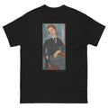 Unisex classic tee featuring Modigliani's expressionist portrait of Monsieur de Baronowski