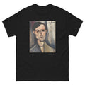 Unisex classic tee featuring Modigliani's elongated expressionist portrait of an unidentified man