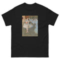 Unisex classic tee featuring Degas's impressionist painting of a ballerina performing on stage
