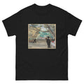 Unisex classic tee featuring Degas's impressionist painting of ballet dancers waiting behind a curtain