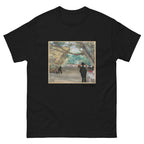 Unisex classic tee featuring Degas's impressionist painting of ballet dancers waiting behind a curtain