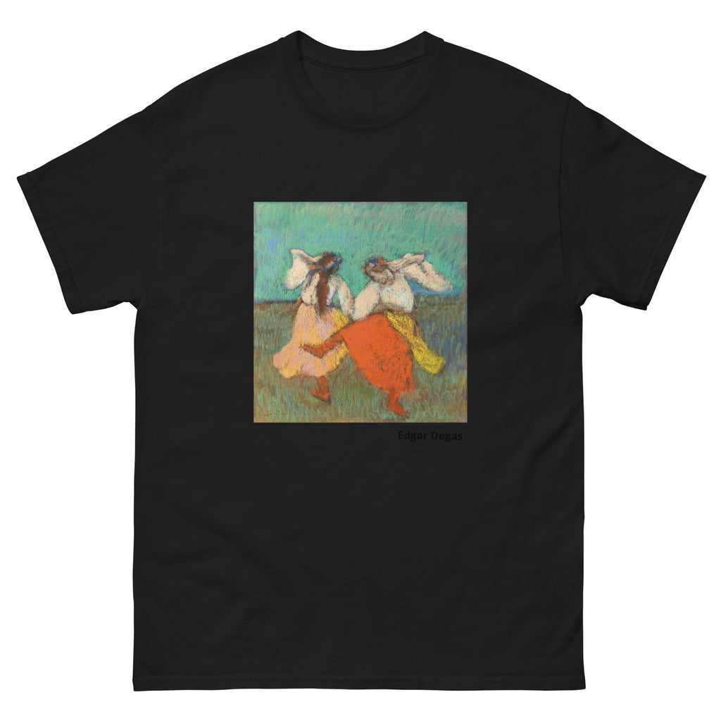 Unisex classic tee featuring Degas's colorful painting of Russian dancers in folk costume