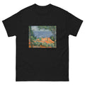 Unisex classic tee featuring Cézanne's painting of L'Estaque village with red rooftops