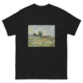 Unisex classic tee featuring Cézanne's post-impressionist landscape of countryside near Paris