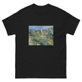 Unisex classic tee featuring Cézanne's post-impressionist painting of stone houses in Provence