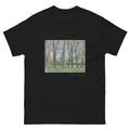 Unisex classic tee featuring Cézanne's post-impressionist painting of chestnut trees in a forest