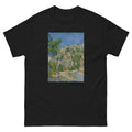 Unisex classic tee featuring Cézanne's post-impressionist painting looking down into a ravine
