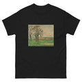 Unisex classic tee featuring Cézanne's post-impressionist winter painting of bare leafless trees