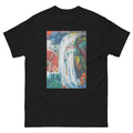 Unisex classic tee featuring Franz Marc's expressionist painting The Bewitched Mill with animals