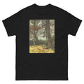 Unisex classic tee featuring Franz Marc's expressionist painting of oak tree trunks in early spring