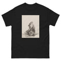 Unisex classic tee featuring Rembrandt's self-portrait sketch rendered in expressive drawing style