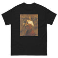 Unisex classic tee featuring Rembrandt's dramatic painting of Jacob wrestling with an angel