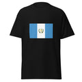 Unisex heather gray t-shirt featuring Guatemalan flag design printed across the front chest