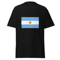 Unisex heather gray t-shirt featuring Argentine flag design printed across the front chest