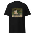 Unisex t-shirt featuring Claude Monet 'Jean Monet' artwork, shown in Black, front view, sizes S–5XL