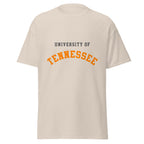Unisex classic tee featuring University of Tennessee name and branding in orange and white