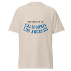Unisex classic tee featuring UCLA name and branding in blue and gold