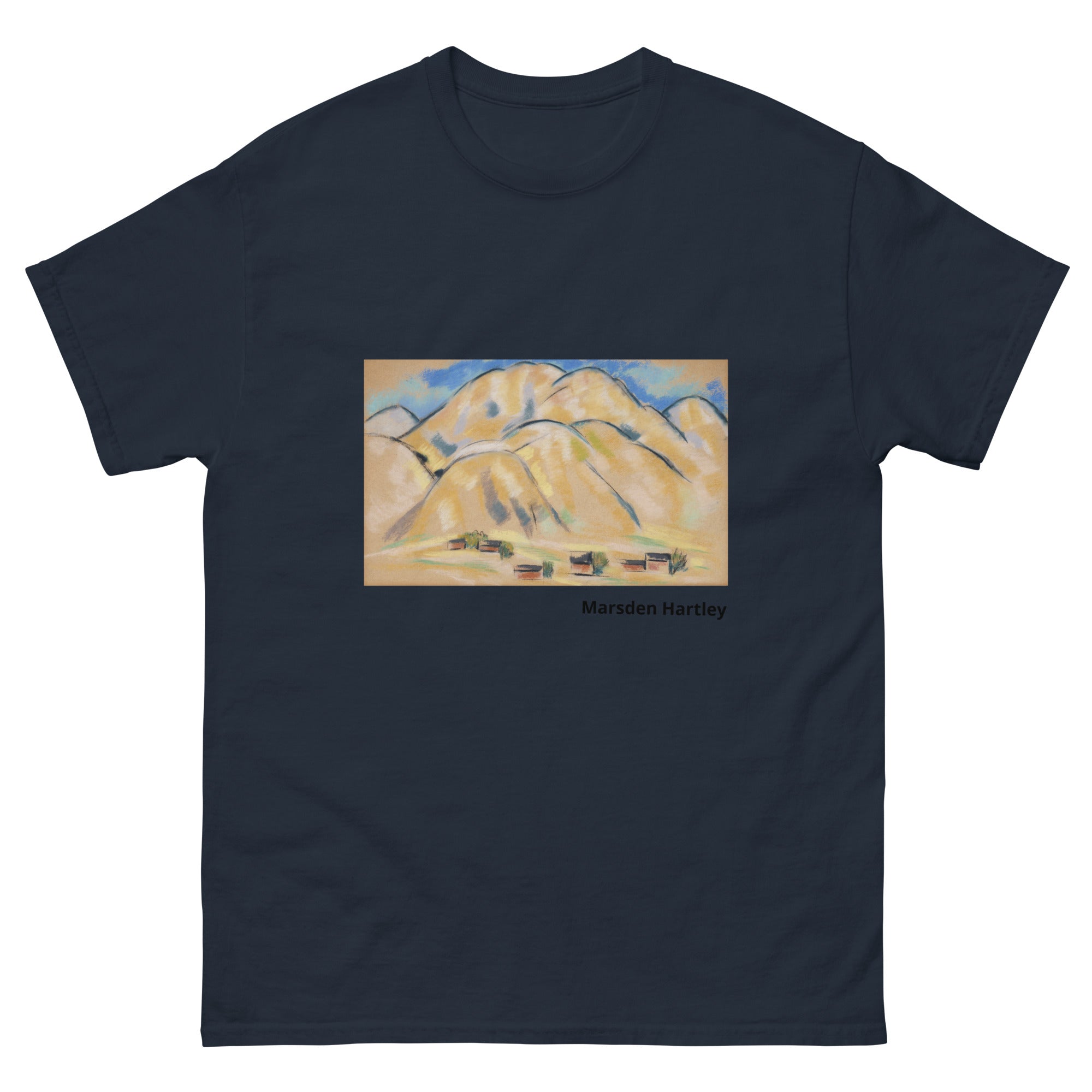 Unisex classic tee featuring Marsden Hartley's New Mexico Hills landscape painting