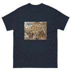 Unisex classic tee featuring Renoir's impressionist painting of an Algerian mosque scene