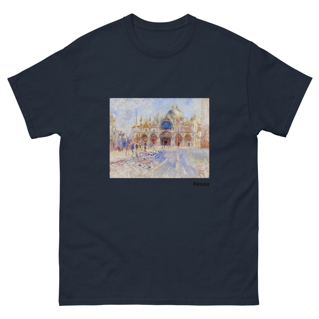 Unisex classic tee featuring Renoir's impressionist view of Piazza San Marco in Venice